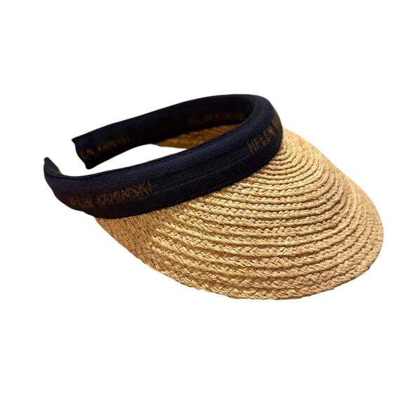 Helen Kaminski Straw Visor with Black Headband main image 4